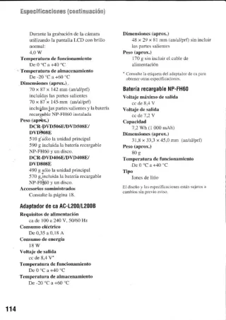 Videocámara Sony Handycam DCR-DVD406