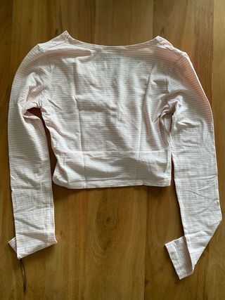 Top Subdued rosa y blanco talla XS