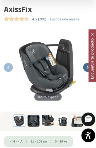 Silla Coche Bebéconfort AxissFix Giratoria