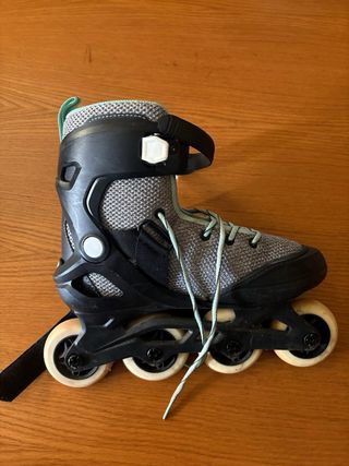 Patinete en línea talla 39 + rodilleras