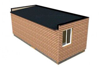 OFICINA FORRADA EN EXTERIOR MADERA