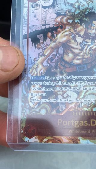 Portgas.D.Ace manga OP02-013 PROXY CARD