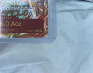 Portgas.D.Ace manga OP02-013 PROXY CARD