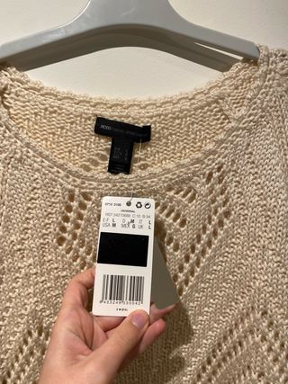 Vestido playa crochet MANGO