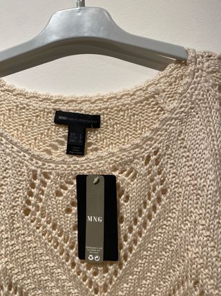 Vestido playa crochet MANGO