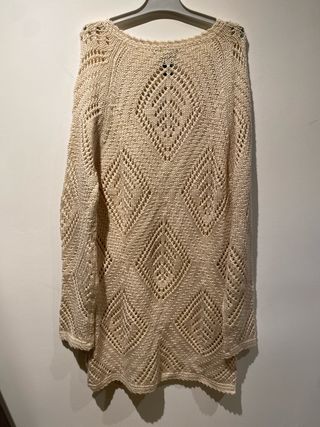 Vestido playa crochet MANGO