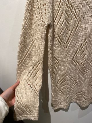 Vestido playa crochet MANGO