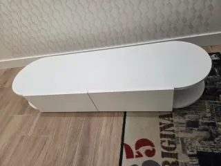 Mueble de entrada blanco con 2 cajones a estrenar.
