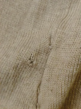 Jersey Massimo Dutti Beige Cuello Redondo