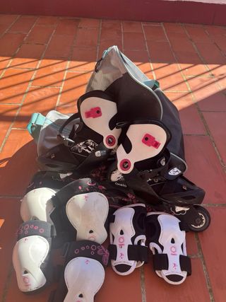 Patines en línea Oxelo con protecciones