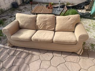 Sofá 3 plazas Ektorp Ikea beige