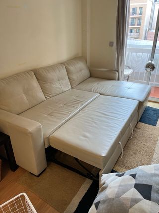 Divano letto 3 posti in pelle Ikea