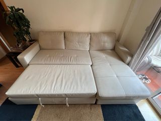 Divano letto 3 posti in pelle Ikea