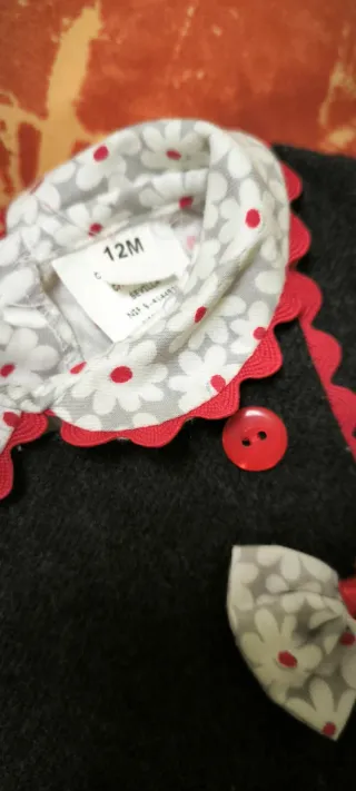 Vestido y camisa bebé 12 meses