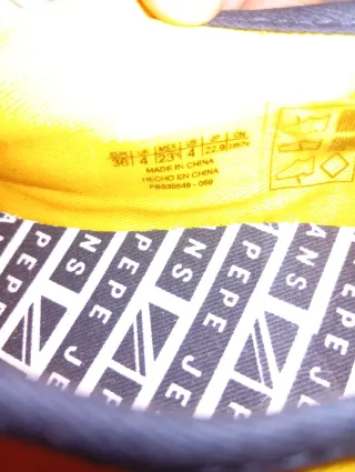 Bambas Pepe Jeans Amarillas Talla 36.