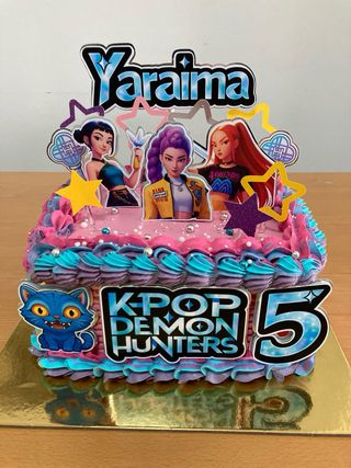 Cake Topper K-POP Demon Hunters - Decoración Tarta