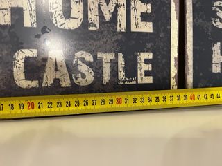 Placas decorativas Home Sweet Home y My Castle