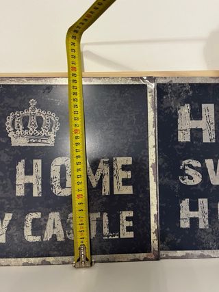 Placas decorativas Home Sweet Home y My Castle