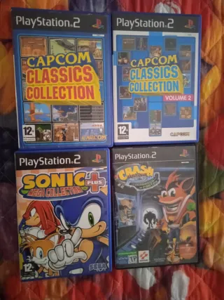 Pack 4 Juegos PS2: Capcom, Sonic, Crash