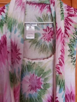 Conjunto vestido y chaleco verano