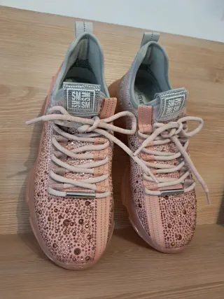 Zapatillas Steve Madden Lentejuelas Rosa Talla 37