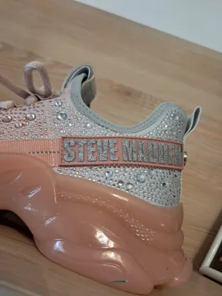 Zapatillas Steve Madden Lentejuelas Rosa Talla 37