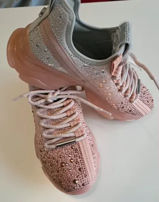 Zapatillas Steve Madden Lentejuelas Rosa Talla 37