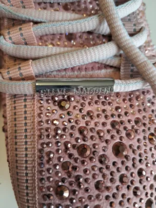 Zapatillas Steve Madden Lentejuelas Rosa Talla 37