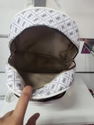 Guess Borsa Zainetto Monogram Bianco Nero