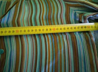 Camisa seda 100 % El Corte Inglés rayas XL