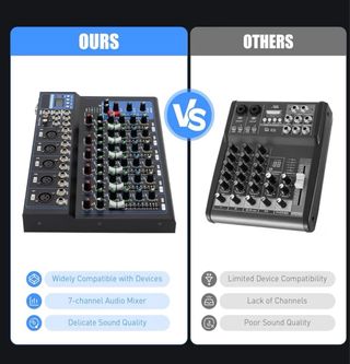 Mesa de mezclas 7 canales