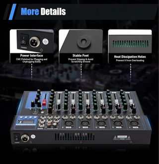 Mesa de mezclas 7 canales