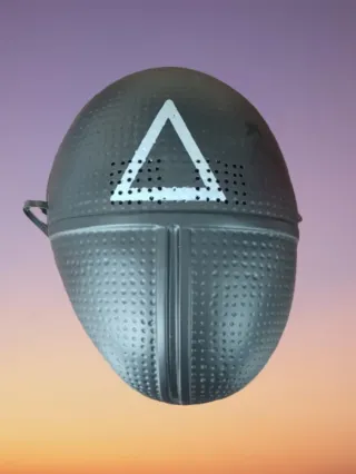 Máscara Guardia Triángulo Juego del Calamar