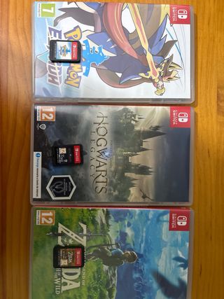 Nintendo Switch + 3 Juegos + Tarjeta de memoria