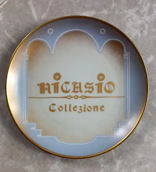 Set 6 Piatti Nicasio Ceramica Oro