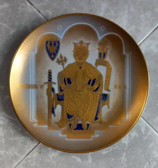 Set 6 Piatti Nicasio Ceramica Oro