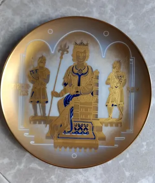 Set 6 Piatti Nicasio Ceramica Oro