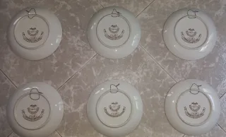 Set 6 Piatti Nicasio Ceramica Oro