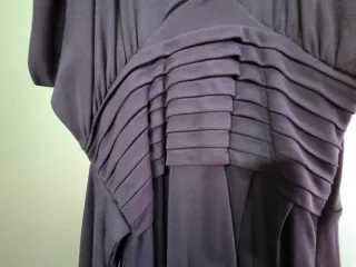 Vestido largo morado Mango Talla S