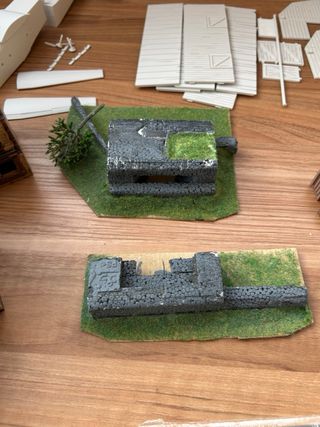 Lotto 15mm houses flames of war scenery