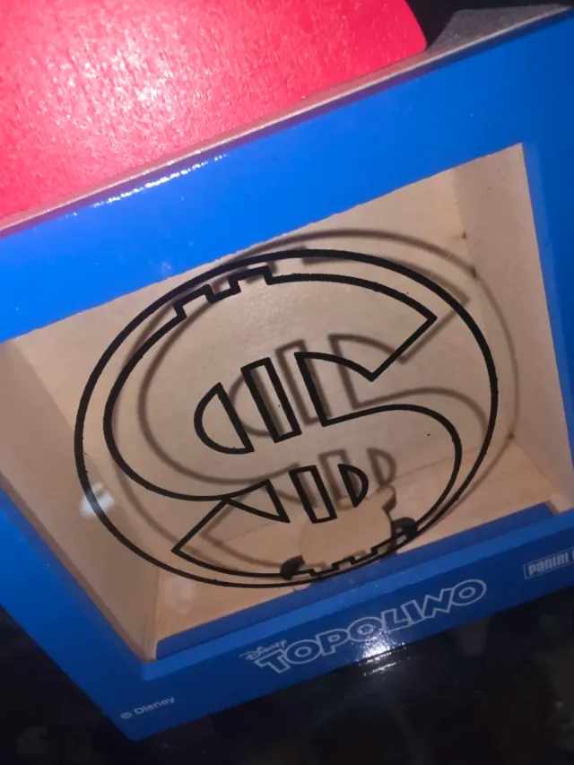 Topolino deposito zio paperone salvadanaio legno