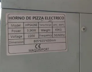 Horno de pizza profesional