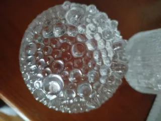 Vaso de cristal vintage Última Thule 1960