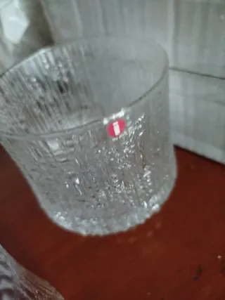 Vaso de cristal vintage Última Thule 1960