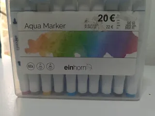 Pack 60 Rotuladores Aqua Marker Einhorn