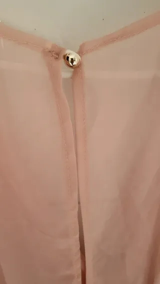 Vestido elegante negro y rosa