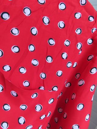 American Vintage lunares retro blusa manga corta