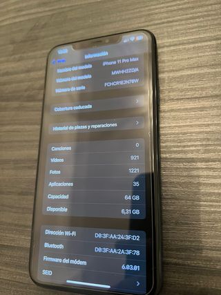 iPhone 11 Pro Max Gris/Verde