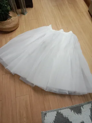 Cancán blanco de tul