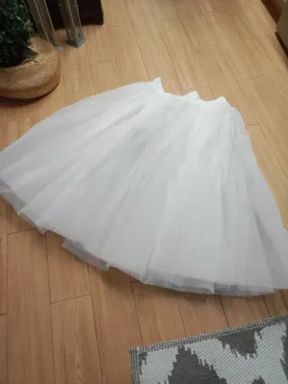 Cancán blanco de tul
